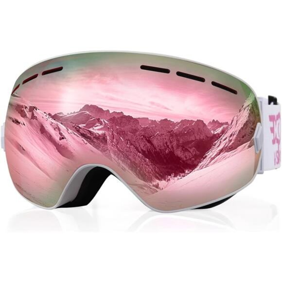 Women\'s Snowboard Ski Goggles Anti Fog OTG Winter Snow Goggles Detachable Lens main image 7